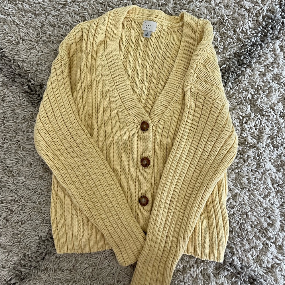 Target Yellow cardigan